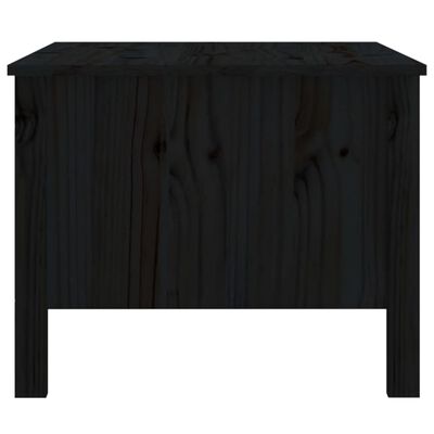 vidaXL Konferenční stolek černý 100x50x40 cm masivní borové dřevo