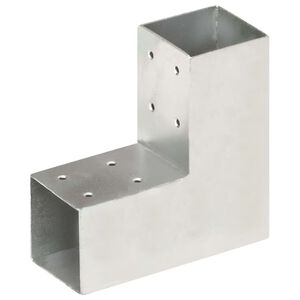 vidaXL Tr&aacute;mov&aacute; spojka ve tvaru L pozinkovan&yacute; kov 71 x 71 mm