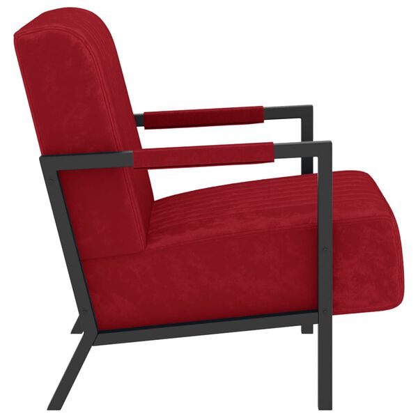 vidaXL Křeslo v&iacute;nov&eacute; samet