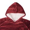 vidaXL Mikina s kapuc&iacute; Bordeaux červen&aacute; xl Fleece a flanel