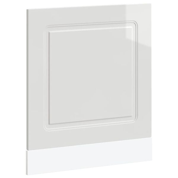 vidaXL Panel na myčku Kalmar b&iacute;l&yacute; vysok&yacute; lesk 60x1,5x57 cm kompozit