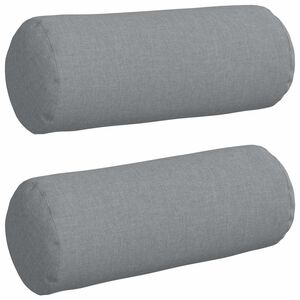 vidaXL Pol&scaron;t&aacute;ře 2 pcs Světle &scaron;ed&aacute; &Oslash; 15 x 40 cm textil