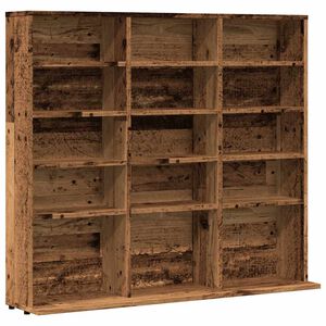 vidaXL Skř&iacute;ňka na CD old wood 100 x 23 x 89,5 cm kompozitn&iacute; dřevo