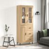 vidaXL Skř&iacute;ň highboard dub sonoma 69,5 x 34 x 180 cm kompozitn&iacute; dřevo
