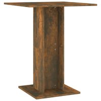 vidaXL Bistro stolek kouřový dub 60 x 60 x 75 cm kompozitní dřevo