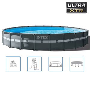 Intex R&aacute;mov&yacute; baz&eacute;n Ultra XTR a př&iacute;slu&scaron;enstv&iacute; kulat&yacute; 732x132 cm 26340GN