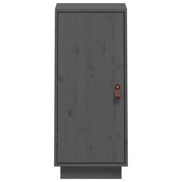 vidaXL Příborník šedý 34 x 40 x 75 cm masivní borové dřevo