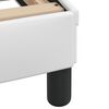 vidaXL R&aacute;m postele Viana s LED bez matrace b&iacute;l&yacute; 200 x 200 cm