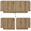 vidaXL Nočn&iacute; stolek dub artisan 100x35x40 cm kompozitn&iacute; dřevo