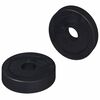 vidaXL vhodn&eacute; pro ploch&eacute; podložky 2 ks Čern&aacute; &empty;15 x 3 mm PVC kopolymer