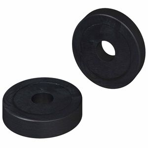 vidaXL vhodn&eacute; pro ploch&eacute; podložky 2 ks Čern&aacute; &empty;15 x 3 mm PVC kopolymer