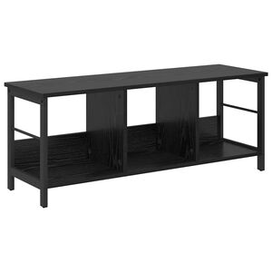 vidaXL Knihovna 3 &uacute;rovn&iacute; 102 x 32 x 40,5 cm Kompozitn&iacute; dřevo Čern&yacute; dub