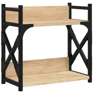 vidaXL Stojan na tisk&aacute;rnu 2patrov&yacute; dub sonoma 40 x 20 x 40 cm kompozit