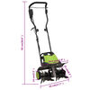 vidaXL Zahradn&iacute; kultiv&aacute;tor se 6 lopatkami elektrick&yacute; 1 500 W
