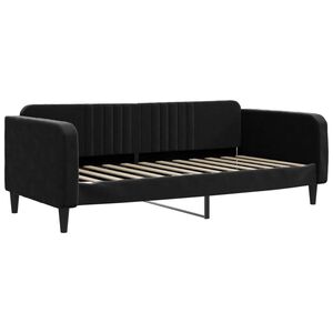 vidaXL V&aacute;lenda čern&aacute; 90 x 200 cm samet
