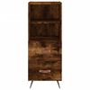 vidaXL Skř&iacute;ň highboard kouřov&yacute; dub 34,5 x 34 x 180 cm kompozitn&iacute; dřevo