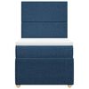 vidaXL Box spring postel s matrac&iacute; modr&aacute; 80x200 cm textil