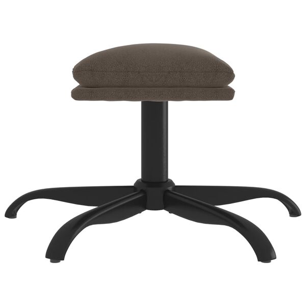 vidaXL Podnožka tmavě &scaron;ed&aacute; 60x60x36 cm tkanina z mikrovl&aacute;kna