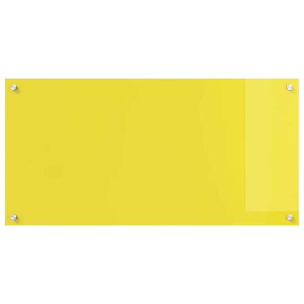 vidaXL Kuchyňská zástěna 2 pcs Žlutá 100 x 50 cm tvrzené sklo