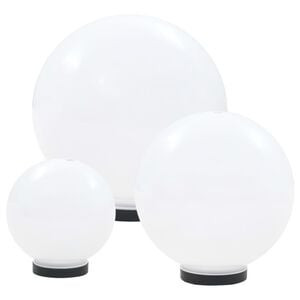 vidaXL Kulovit&aacute; LED lampa sada 3 kusů koule 20/30/40 cm PMMA