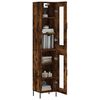 vidaXL Skříň highboard kouřový dub 34,5 x 34 x 180 cm kompozitní dřevo