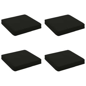 vidaXL Polstry ve 4 kusech VUGHT 4 pcs 100% polyester Čern&aacute;