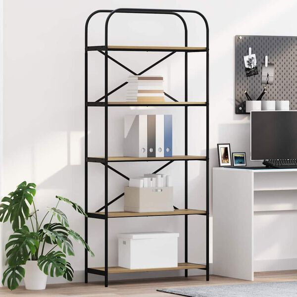 vidaXL Knihovna Artisanov&yacute; dub 80 x 30 x 183 cm Kompozitn&iacute; dřevo