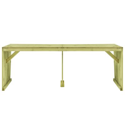 vidaXL Zahradní stůl 220 x 101,5 x 80 cm impregnované borové dřevo