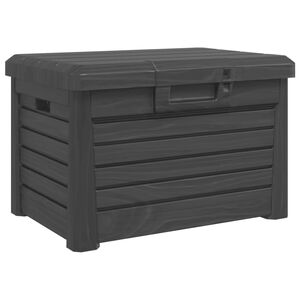 vidaXL Zahradn&iacute; box na podu&scaron;ky antracitov&yacute; 73 x 50,5 x 46,5 cm PP