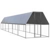 vidaXL Venkovn&iacute; klec pro kuřata 2x12x2 m pozinkovan&aacute; ocel