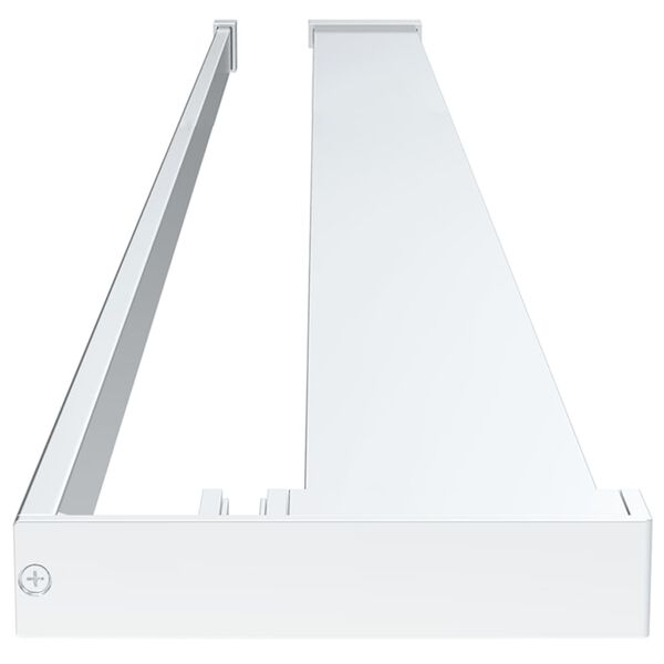 vidaXL Police na stěnu průchoz&iacute; sprchy chromov&aacute; 115 cm hlin&iacute;k