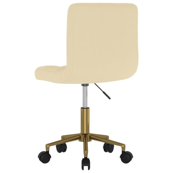 vidaXL Otočn&eacute; j&iacute;deln&iacute; židle 4 ks kr&eacute;mov&eacute; samet