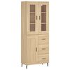 vidaXL Skř&iacute;ň highboard dub sonoma 69,5 x 34 x 180 cm kompozitn&iacute; dřevo