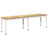 vidaXL Zahradn&iacute; lavice 161 x 35 x 45 cm Masivn&iacute; ak&aacute;tov&eacute; dřevo B&iacute;l&aacute;