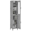 vidaXL Skříň highboard betonově šedá 34,5x34x180 cm kompozitní dřevo