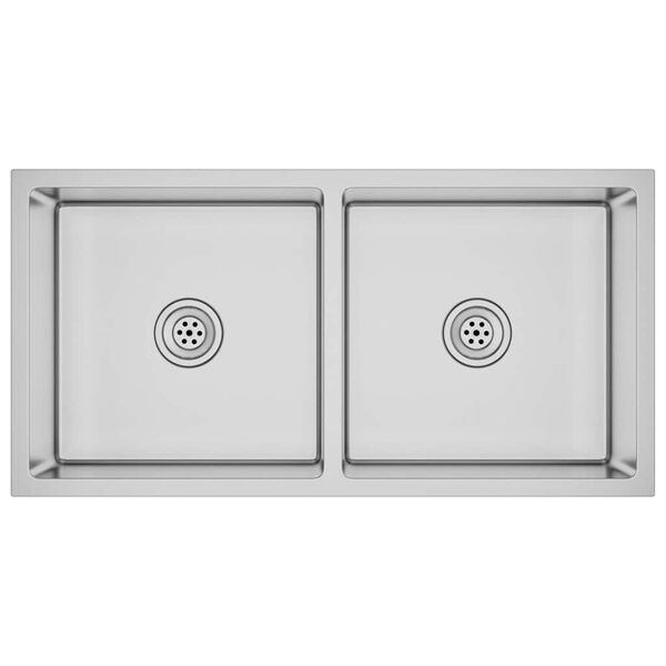 vidaXL Ručně vyroben&yacute; kuchyňsk&yacute; dřez nerezov&aacute; ocel