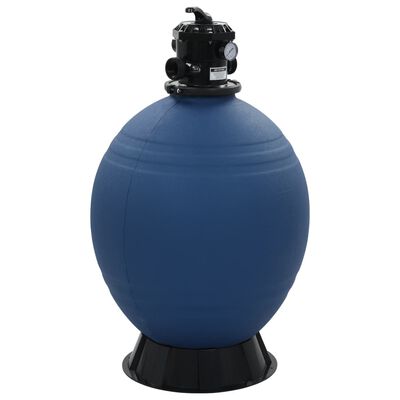 vidaXL Bazénová písková filtrace se 6polohovým ventilem modrá 660 mm