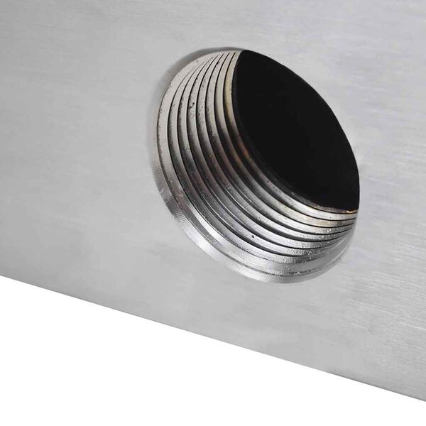 vidaXL Obd&eacute;ln&iacute;kov&aacute; baz&eacute;nov&aacute; font&aacute;na nerezov&aacute; ocel 45 cm