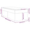 vidaXL Box spring postel s matrac&iacute; tmavě zelen&aacute; 80 x 200 cm samet