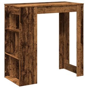 vidaXL Barov&yacute; stůl s reg&aacute;ly old wood 102x50x103,5 cm kompozitn&iacute; dřevo