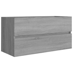 vidaXL Umyvadlov&aacute; skř&iacute;ňka &scaron;ed&aacute; sonoma 90x38,5x45 cm kompozitn&iacute; dřevo