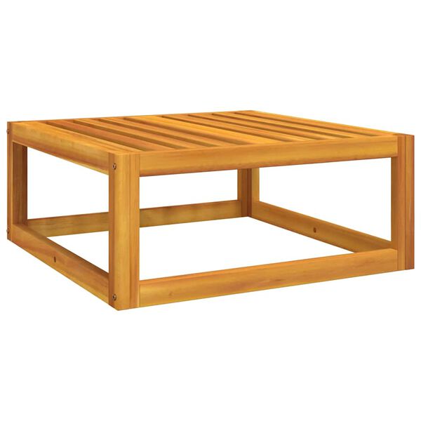 vidaXL Zahradní podnožka světle šedá poduška masivní akáciové dřevo