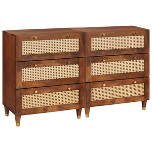 vidaXL Sestava komody 2 ks 60 x 33,5 x 75 cm Masivn&iacute; mangov&eacute; dřevo