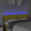 vidaXL Čelo postele s LED zelen&eacute; 144x5x78/88 cm textil