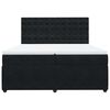 vidaXL Box spring postel s matrac&iacute; čern&aacute; 200x200 cm samet