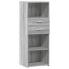 vidaXL Skř&iacute;ň highboard &scaron;ed&aacute; sonoma 45 x 42,5 x 124 cm kompozitn&iacute; dřevo