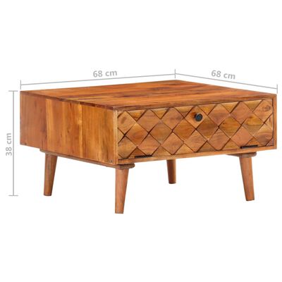 vidaXL Konferenční stolek 68 x 68 x 38 cm masivní akáciové dřevo