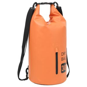 vidaXL Nepromokav&yacute; vak se zipem oranžov&yacute; 30 l PVC