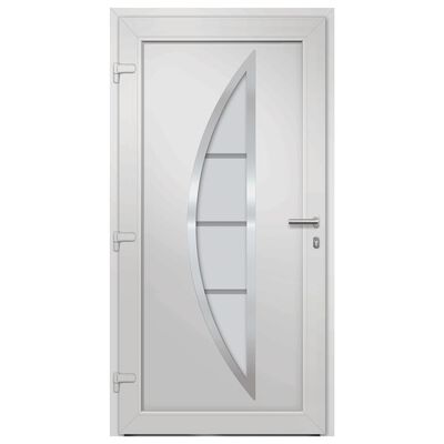 vidaXL Vchodové dveře bílé 98 x 190 cm