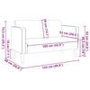 vidaXL Loveseat Sofa tmavě zelen&aacute; 109 cm man&scaron;estrov&aacute; tkanina